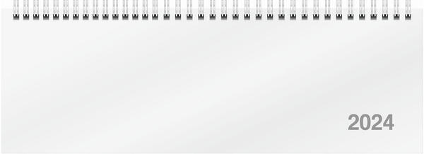 Rido Schreibtischquerkalender AC 30,7x10,5cm Karton weiß 2024 (7031701004)