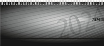 Rido Schreibtischquerkalender Septant 30,5x10,5cm PP schwarz 2024 (7036102904)