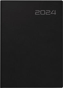Rido Taschenkalender 10x14cm Balacron schwarz 2024 (7018503904)