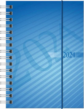 Rido Taschenkalender 10x14cm PP-Einband blau 2024 (7013102304)