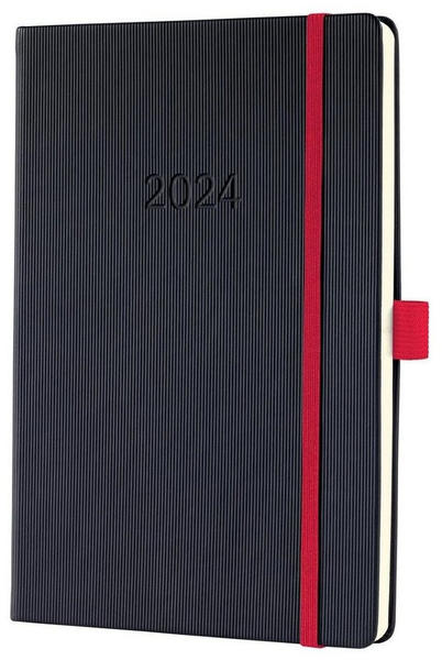 sigel Conceptum 2024 A5 Hardcover black-red (C2408)