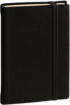 Quo Vadis Daily 17 12x17cm Silk schwarz 2024 (376014Q)