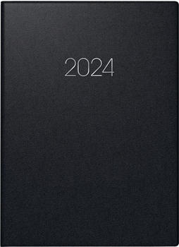 Brunnen Buchkalender 796 A5 Balacron schwarz 2024 (1079660904)