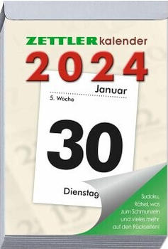 Zettler Tagesabreißkalender 313 XXL 10x14,5cm 2024 (609958)