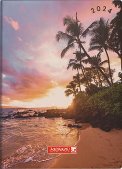Brunnen Taschenkalender 731 10x14cm Grafic-Einband Sunset 2024 (1073115024)