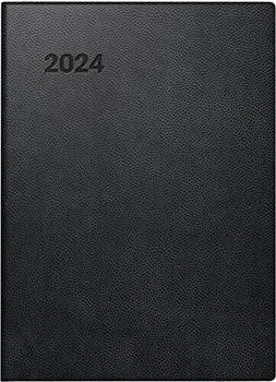 Brunnen Taschenkalender 731 10x14cm Kunststoff schwarz 2024 (1073110904)