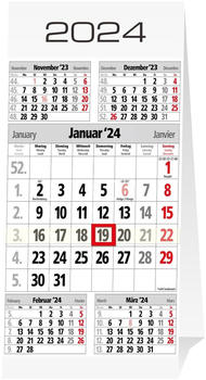 Güss 5-Monats-Tischkalender 10,5 x 21cm 2024 (76000)