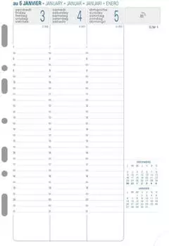 Quo Vadis Kalender-Einlage Exatime 21 14,2x21cm senkrecht 2024 (28272E)