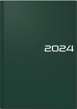 Brunnen Buchkalender 795 A5 Balacron grün 2024 (1079561044)