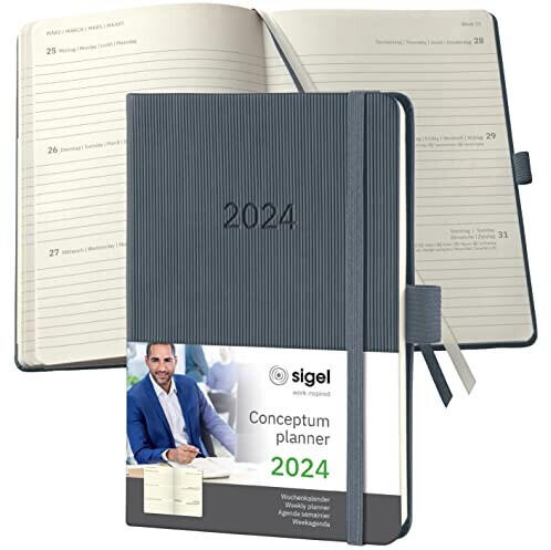 sigel Conceptum 2024 A6 Hardcover dark grey (C2467)