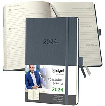 sigel Conceptum 2024 A5 Hardcover dark grey (C2466)