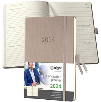 sigel Conceptum 2024 A5 Hardcover taupe (C2460)