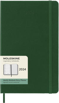 Moleskine Wochen-Notizkalender 2024 Klassik Large Hardcover Myrtengrün