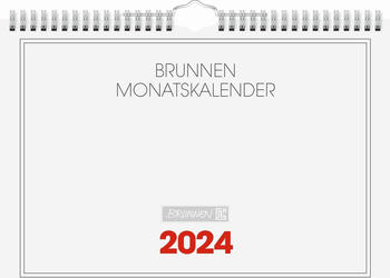 Brunnen Monatskalender Modell 701 A4 quer 2024 (1070146004)