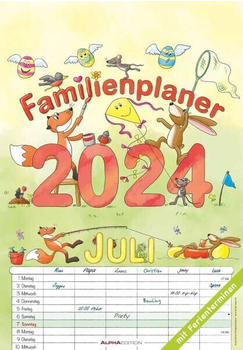 Neumann Verlage Familienplaner Cartoon 2024 23,7x34 cm