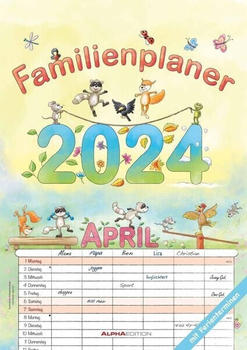 Neumann Verlage Familienplaner Cartoon 2024 A3 29,7x42 cm