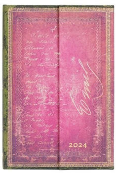 Paperblanks 12-Monatskalender 2024 Emily Dickinson, I Died for Beauty Mini Verso