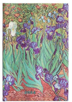 Paperblanks 12-Monatskalender 2024 Van Goghs Schwertlilien Mini Vertikal