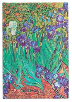 Paperblanks 18-Monatskalender 2024 Van Goghs Schwertlilien Mini Horizontal