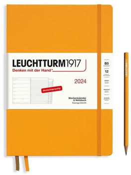 Leuchtturm1917 Kalender & Notizbuch 2024 Composition B5 Hardcover Rising Sun liniert (367757)