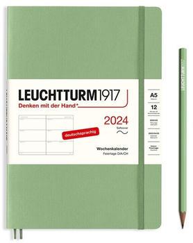 Leuchtturm1917 Medium 2024 A5 Softcover Salbei (367661)