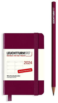 Leuchtturm1917 Mini 2024 A7 Hardcover Port Red (367645)