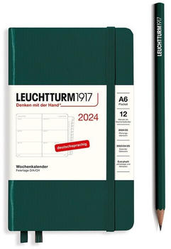 Leuchtturm1917 Pocket 2024 A6 Hardcover Forest Green (367623)