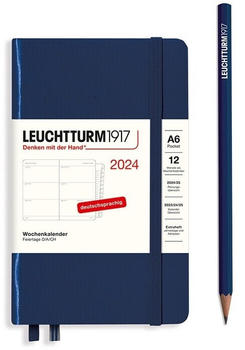 Leuchtturm1917 Pocket 2024 A6 Hardcover Marine (367627)