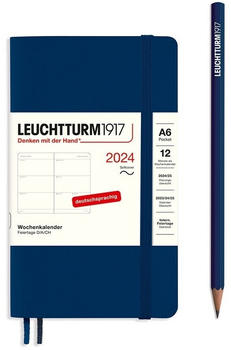 Leuchtturm1917 Pocket 2024 A6 Softcover Marine (367671)