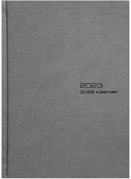 Güss Buchkalender 145x205mm grau 2024 (58963)