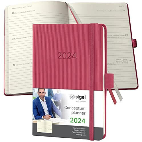 sigel Conceptum 2024 A6 Hardcover marsala red (C2471)