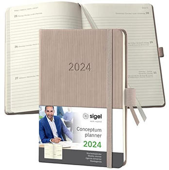 sigel Conceptum 2024 A6 Hardcover taupe (C2461)