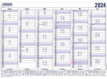 Güss Tafelkalender A5 12 Monate Kalendarium 2024 (22000)