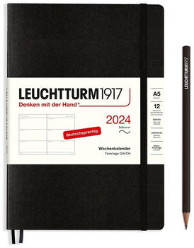 Leuchtturm1917 Medium 2024 A5 Softcover Schwarz (367665)