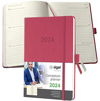 sigel Conceptum 2024 A5 Hardcover marsala red (C2470)