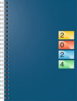 Brunnen Buchkalender 796 Dataline A5 Karton-Einband 2024 (1079640994)