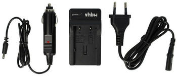 vhbw Ladegerät kompatibel mit Canon Legria FV M30, MD101, MV790, MV880X Kamera Camcorder/Akku - Ladeschale, Kfz-Adapter, Ladestandsanzeige