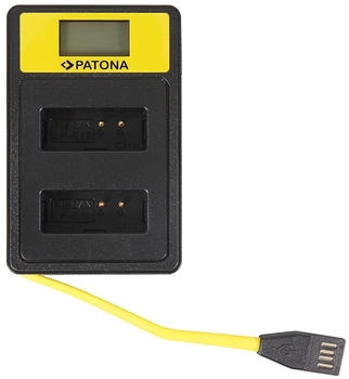 Patona Smart Dual LCD USB Ladegerät für Canon LP-E12 (141652)