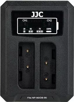 JJC DCH-NP95 USB-Dual-Ladeger&auml;t f&uuml;r NP-95 / DB-90 (D168781)
