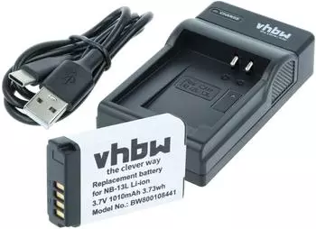 vhbw Ladezubehör-Set für PowerShot SX730 HS / SX740 HS (VHBW4070351319485)