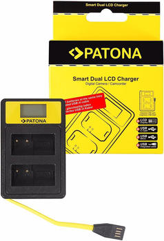Patona Smart Dual LCD USB Ladegerät f. Panasonic DMW-BLC12PP
