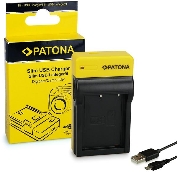 Patona Slim Micro-USB Ladegerät f. Fujifilm Fuji NP-W126