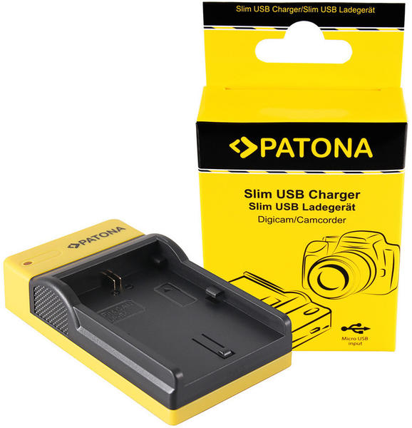 Patona Slim Micro-USB Ladegerät f. Canon LP-E6