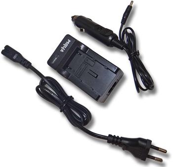 vhbw Akku-Ladeschale inkl. Kfz-Adapter für Panasonic DMW-BLG10