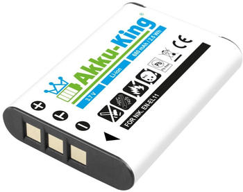 Akku-King Akku kompatibel mit Pentax D-Li78 - Li-Ion 680mAh - für Optio M50, M60, V15, V20, W60, W80