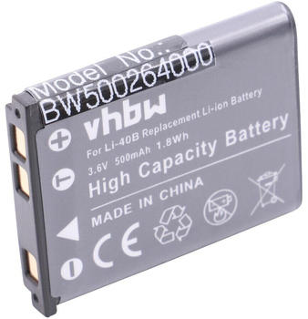 vhbw Akku 500mAh kompatibel mit Kamera Kodak Pixpro Friendly Zoom FZ51, FZ52, FZ53 Ersatz für Kodak LB-012.