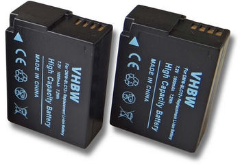 vhbw 2x Ersatzakku für Panasonic DMW-BLC12/E/PP