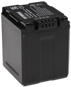 EXTENSILO Akku kompatibel mit Panasonic NV-GS90, SDR-H250, SDR-H280, SDR-H50, NV-GS80 Videokamera Camcorder (2500mAh, 7,2V, Li-Ion, Schwarz)