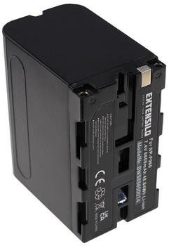 EXTENSILO 3x Akku kompatibel mit Sony MiniDV DCR-TRV120, DCR-TRV130, DCR-TRV210 Kamera (6600mAh, 7,4V, Li-Ion)