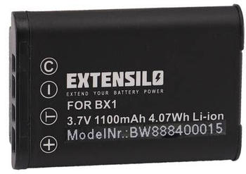 EXTENSILO 1x Akku kompatibel mit Sony Cybershot DSC-RX100M5, DSC-RX100M3, DSC-RX100M4 Kamera (1100mAh, 3,7V, Li-Ion)